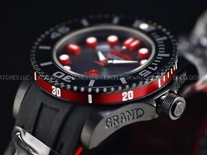 RARE New Invicta 47mm Mens 300M Grand Diver 2 NH35A Automatic Black Red SS Watch