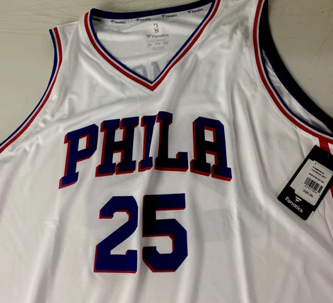 Philadelphia 76ERS Jersey NEW Fastbreak Ben Simmons #25 PHILA Stars Stripes XXL Cover
