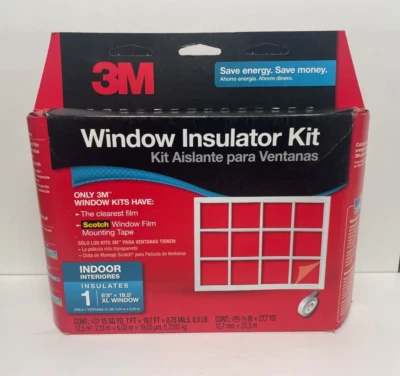 Kit isolador de janela interna 3m 6 pés 8 pol×19,5 pés 1 janela economia de energia - Imagem 1 de 4