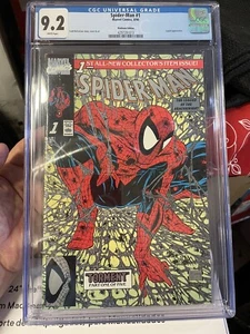 Cubierta Mcfarlane Spider-Man #1 CGC 9.2 edición platino (páginas blancas) - Imagen 1 de 2
