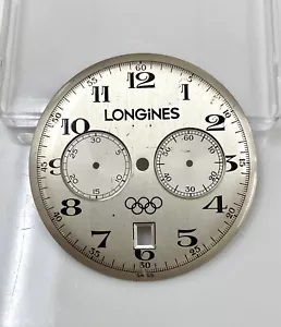 Cronógrafo Olímpico Longines genuino vintage esfera plateada de 37 mm, Ref: L2.650.4 - Imagen 1 de 9