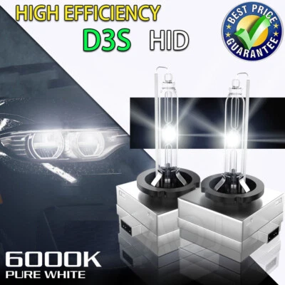 2x D3S HID Xenon 6000K Headlight Replacement Bulbs For Land Rover Range Rover Foto 1 de 4