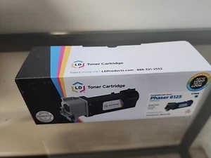LD 6125 Cyan High Capacity Toner Ink Printer Cartridge Xerox Phaser 6125 - Imagen 1 de 2