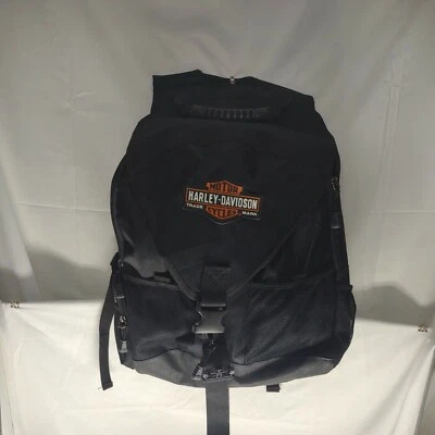 Mochila acolchada negra para computadora portátil Harley Davidson bolsa para libros  Foto 1 de 4