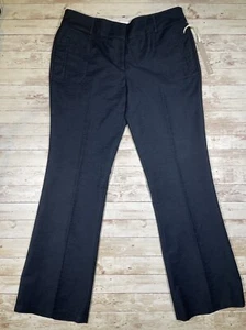 Kenar Women’s Navy Textured Tapered Fit Dress Pants Trousers Size 12 NWT - Picture 1 of 14