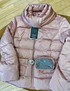 Guess Women’s Puffer Jacket Coat With Pockets & Zippers . Pink Color. Large. NWT - Picture 1 of 8