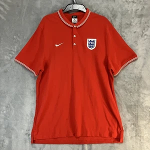 England Soccer National Team Football Shirt Jersey Polo Top Nike Mens Size XL - Picture 1 of 8