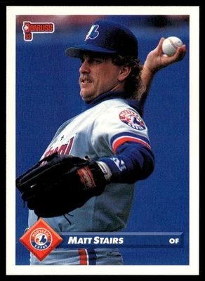 1993 Donruss Matt Stairs Montreal Expos #460 - Image 1 of 2