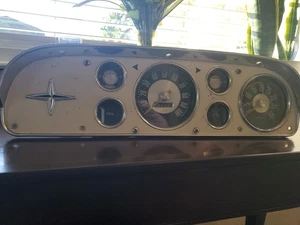 1957 58 59 60 Ford f-100 truck rare gauge cluster wTachometer and Wiring Harness - Picture 1 of 15