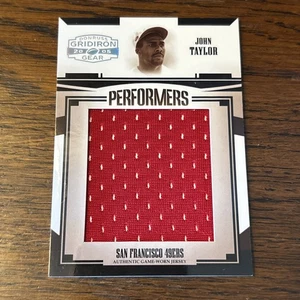 2005 Donruss Gridiron Gear - Performers John Taylor Game Worn Patch /100 - Picture 1 of 2
