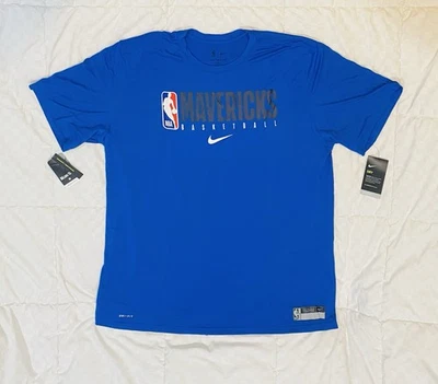 Camiseta de práctica de rendimiento Nike NBA Dallas Mavericks Dri-Fit para hombre 3XLT Foto 1 de 4