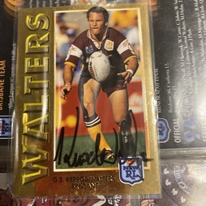 1994 NSW Rugby League Hand Signed Kerrod Walter’s No5/5 Gold Embossed Chase Card - Picture 1 of 2