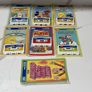 1984 Vintage Talk N Play Learning System Books & Cassettes Lot of 6 & Case - Picture 1 of 10