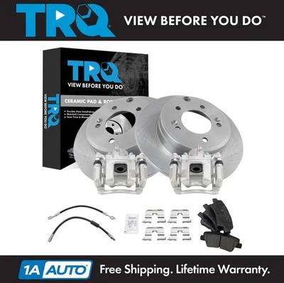 TRQ Brake Pad & Rotor Kit Ceramic For 2014 Kia Optima - Image 1 of 4