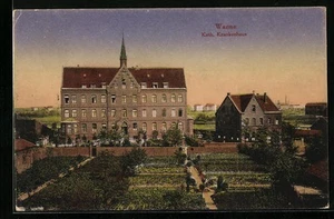 Wanne, Ansichtskarte, Katholisches Krankenhaus 1918 - Bild 1 von 2