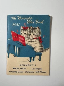 Calendario Norcross 1951 Blue Bock vintage - Imagen 1 de 6