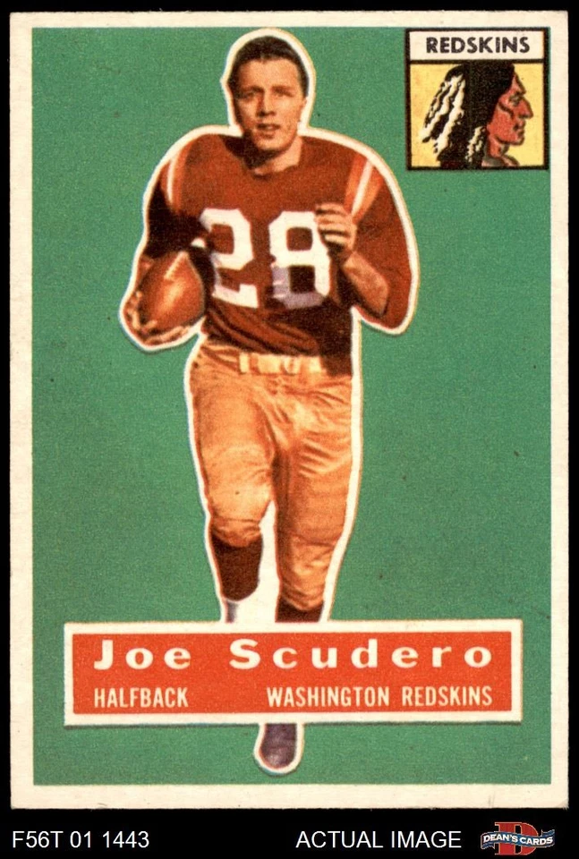 1956 Topps #85 Joe Scudero Redskins SHORT-PRINT RC San Francisco 7 - NM - Image 1 of 1