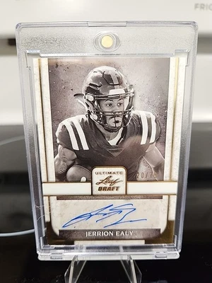 2022 Ultimate Leaf Draft Autographs Jerrion Ealy #PA-JE1-Ole Miss 20/75 - Image 1 of 4