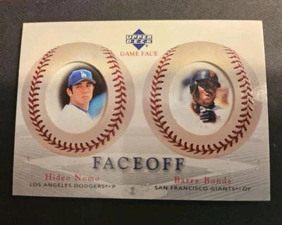 D29776  2003 Upper Deck Game Face #183 Hideo Nomo Barry Bonds - Image 1 of 2