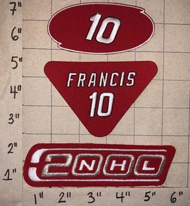 3 RON FRANCIS RETIREMENT CAROLINA HURRICANES NHL HOCKEY EMBLEM PATCH LOT - Picture 1 of 1