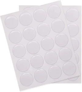 1Inch/25Mm Clear round Epoxy Resin Dome Stickers Circles Dots for Bottle Cap Pen - Picture 1 of 2