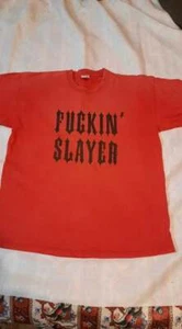Slayer - F*ckin Slayer T-Shirt ROSSA ULTRA RARA VINTAGE - Foto 1 di 4