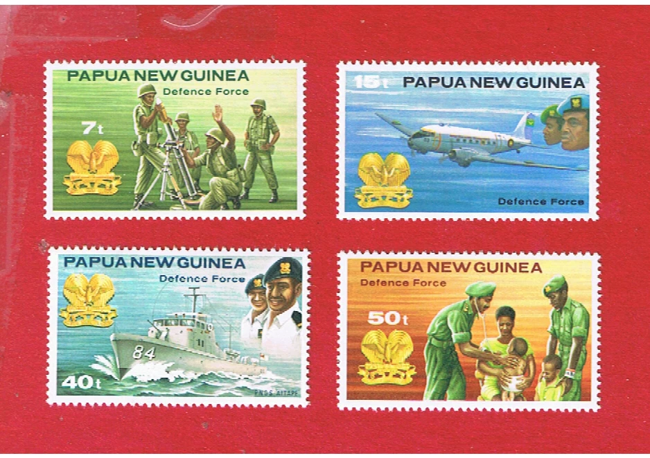 Papúa Nueva Guinea #536-539 MNH OG Militar Envío y devolución gratuitos Foto 1 de 1