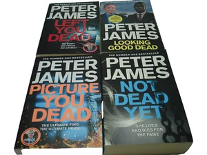 Peter James 4 x Roy Grace paperback book bundle crime & detection Free P & P - Foto 1 di 8