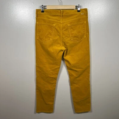 Pantalones de pana al tobillo Dazzler tiro medio madre talla 32 rayuela amarillo miel Foto 1 de 4
