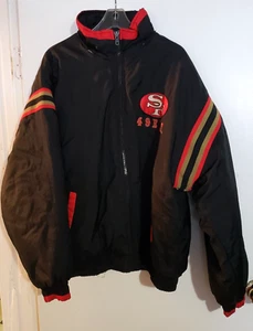 Vtg 90's Pro Player SF Stadium Jacket NFL San Francisco 49ers XL - Picture 1 of 9