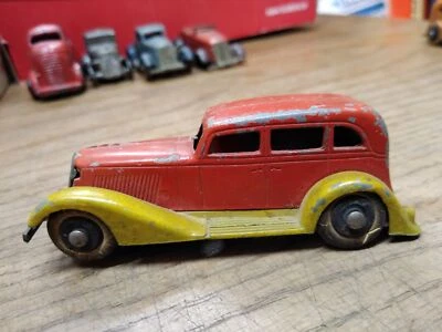 Vtg Tootsietoy Graham Diecast 4 Door Sedan White Rubber Wheels Parts Repair Lot - Image 1 of 4