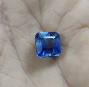 9.60 CT Natural Beautiful Blue Sapphire Square Cut Shape A+++ Loose Gemstones - Picture 1 of 7
