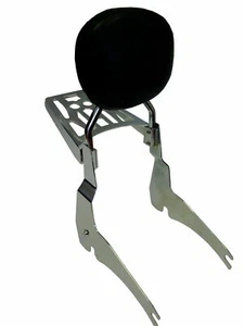 Studded Detachable Sissy Bar/Backrest/Luggage Rack - Yamaha V Star 650 Classic - Imagen 1 de 7