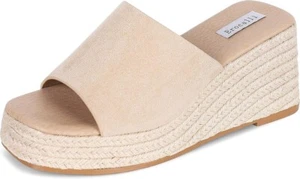 NEW Women's Wedge Sandal Espadrille Platform Slip On Open Toe Wedge Us size 9 - Picture 1 of 7