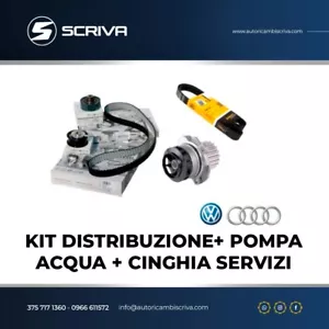 KIT DISTRIBUZIONE ORIGINALE + POMPA + CINGHIA SERVIZI VW Polo IV 9N 1.4 1.9 TDI - Bild 1 von 1