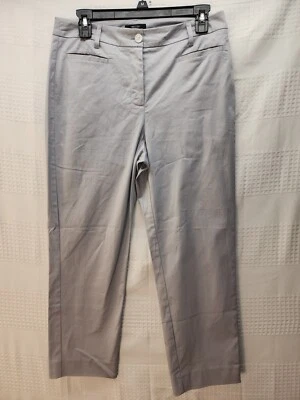 Simply Vera Wang Chino Crop Mid Rise Pants Womens Size 6 Gray Dress Pants - Image 1 of 4