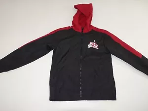 Jordan by Nike Boy's Hoodie Windbreaker Jacket NWT Large Black Red Jumpman L - Picture 1 of 8