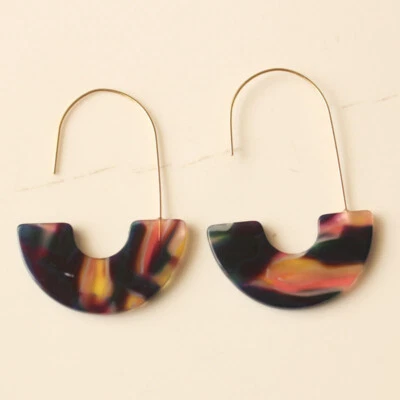 Nuevos pendientes colgantes de resina con barra de burbujas de 57 mm regalo moda mujeres fiesta vacaciones joyería Foto 1 de 3