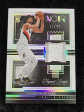 2022-23 Panini Noir Shaedon Sharpe Elegant Decor Rookie Jerseys Patch RC /99