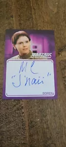 2022 RITTENHOUSE STAR TREK TNG INSCRIPTIONS AUTO MELINDA CULEA SOREN J'NAII A49 - Picture 1 of 1
