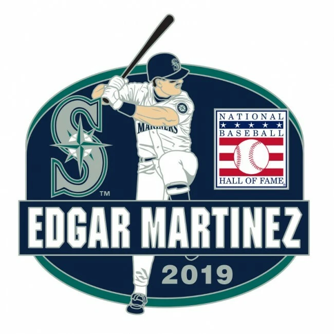 2019 EDGAR MARTINEZ SEATTLE MARINERS BASEBALL HALL OF FAME OFFICIAL PIN - Image 1 of 1
