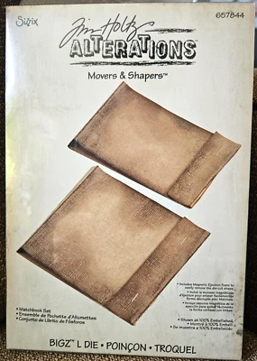 Sizzix Matchbook Set Bigz L Movers & Shapers die by Tim Holtz  ~NEW~  657644 - Image 1 of 2