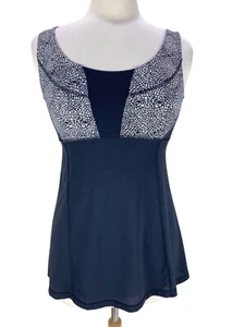 Camiseta sin mangas Lululemon Wrappers Delight talla 6 SX negra pétalo fantasma malla atlética - Imagen 1 de 18