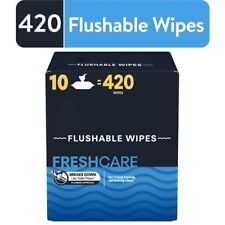 Fresh Care Flushable Wipes, 10 Flip-Top Packs