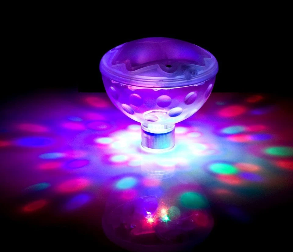GAME 3550 Pool Underwater Light Show Projects 7 Changing LED Colors Floating