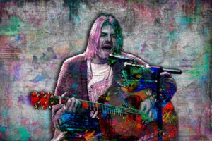 NIRVANA Kurt Cobain Poster, Kurt Cobain Gift, Kurt Cobain Free Shipping US - Picture 1 of 5
