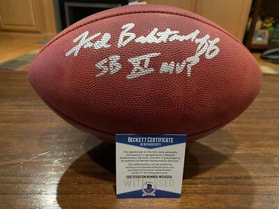Fred Biletnikoff Signed Official Wilson SB IX Football Beckett MVP Raiders B - Image 1 of 4
