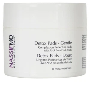 Nassif MD Detox Pads GENTLE 60 Pads Complexion Perfecting Pads w AHA NEW & SEALD - Picture 1 of 5