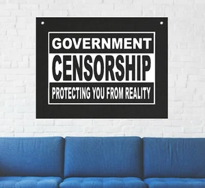 Anti Government Wall Tapestry - Anarchy Human Liberation Rights Social Class War - Imagen 1 de 3