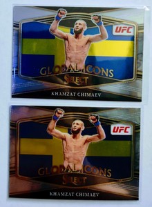 2022 Panini Select UFC Global Icons Khamzat Chimaev #6 Insert * 2 for 1 *
